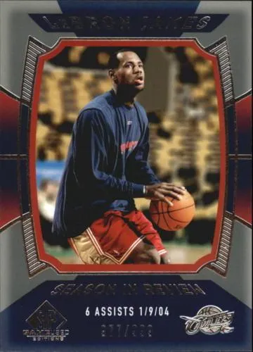 2004-05 SP Game Used Lebron James #154 card image