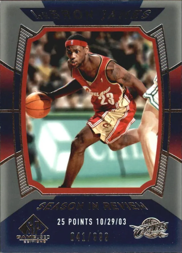 2004-05 SP Game Used Lebron James #155 card image