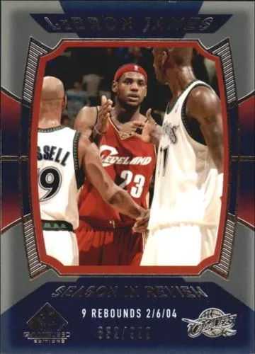 2004-05 SP Game Used Lebron James #156 card image