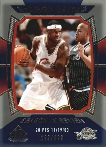 2004-05 SP Game Used Lebron James #158 card image