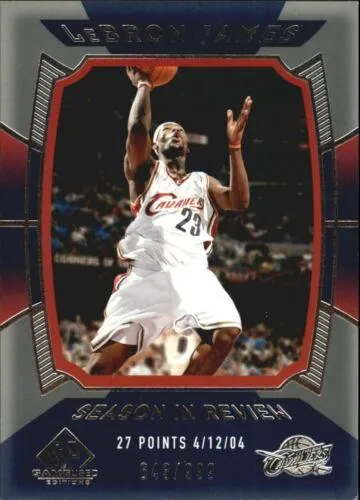 2004-05 SP Game Used Lebron James #159 card image