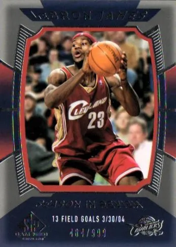 2004-05 SP Game Used Lebron James #161 card image