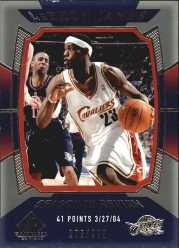 2004-05 SP Game Used Lebron James #162 card image