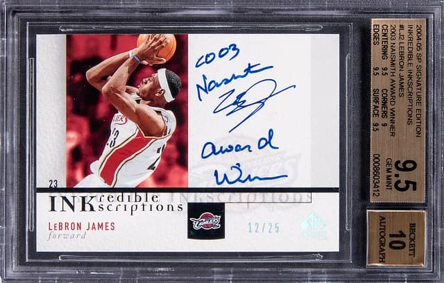 2004-05 SP Signature Edition Lebron James INKredible INKscriptions #II-LJ2 card image