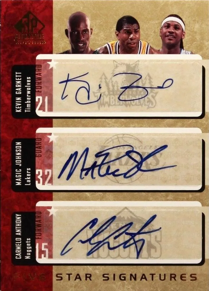 2004-05 SP Signature Edition Michael Jordan Five Star Signatures #5S3 card image