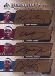 2004-05 SP Signature Edition Michael Jordan Quadruple Authentic Signatures #AS4-BJJA card image