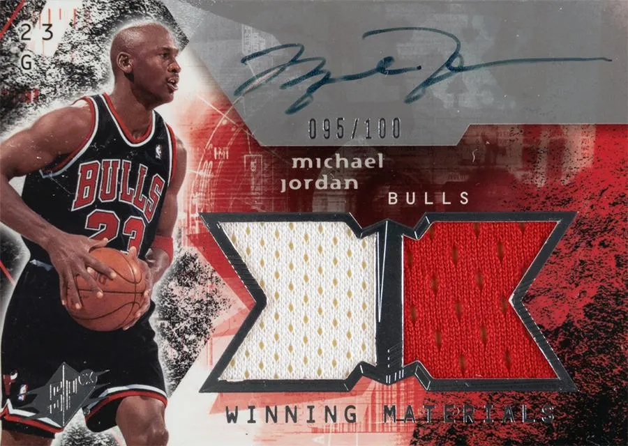 2004-05 SPx Michael Jordan Winning Materials Autographs #WMA-MJ card image