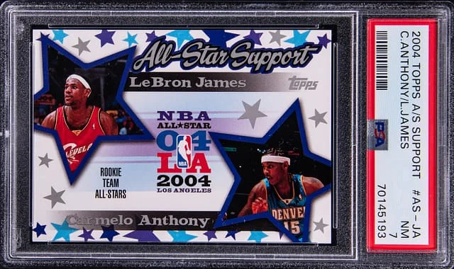 2004-05 Topps Carmelo Anthony/LeBron James All-Star Support #AS-JA card image