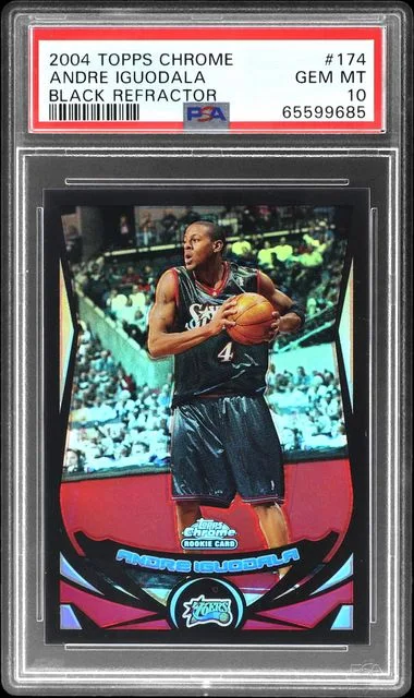 2004-05 Topps Chrome Black Andre Iguodala Refractor #174 card image