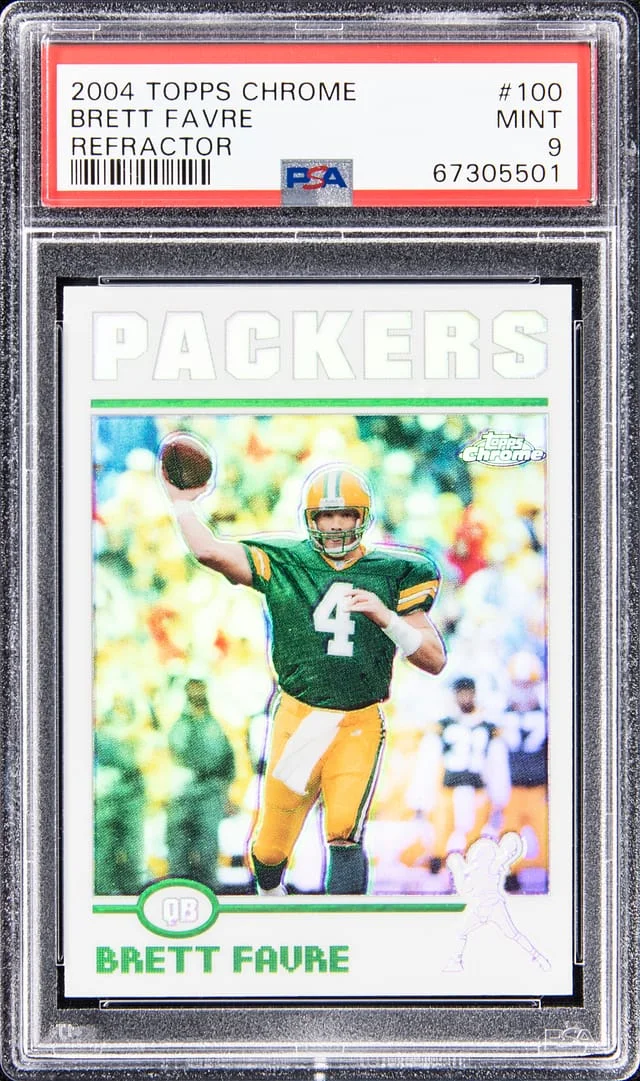 2004-05 Topps Chrome Brett Favre Refractor #100 card image