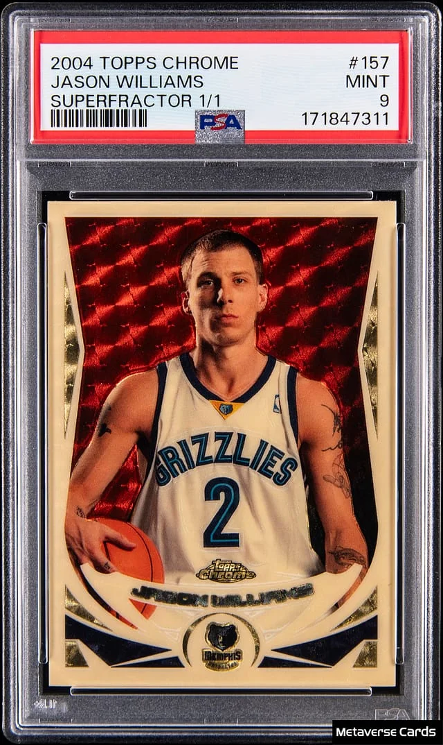2004-05 Topps Chrome Jason Williams SuperFractor #157 card image