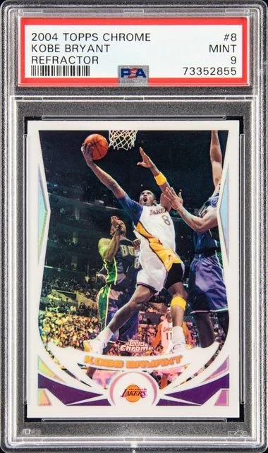 2004-05 Topps Chrome Kobe Bryant Refractor #8 card image