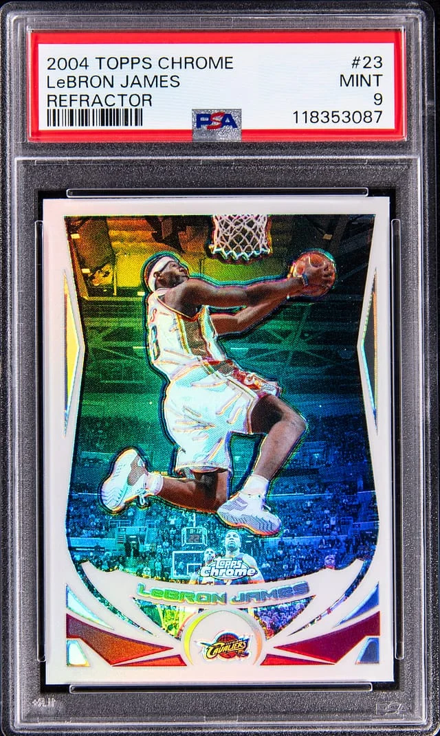 2004-05 Topps Chrome LeBron James X-Fractor #23 card image