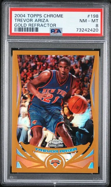 2004-05 Topps Chrome Trevor Ariza Gold Refractor #198 card image