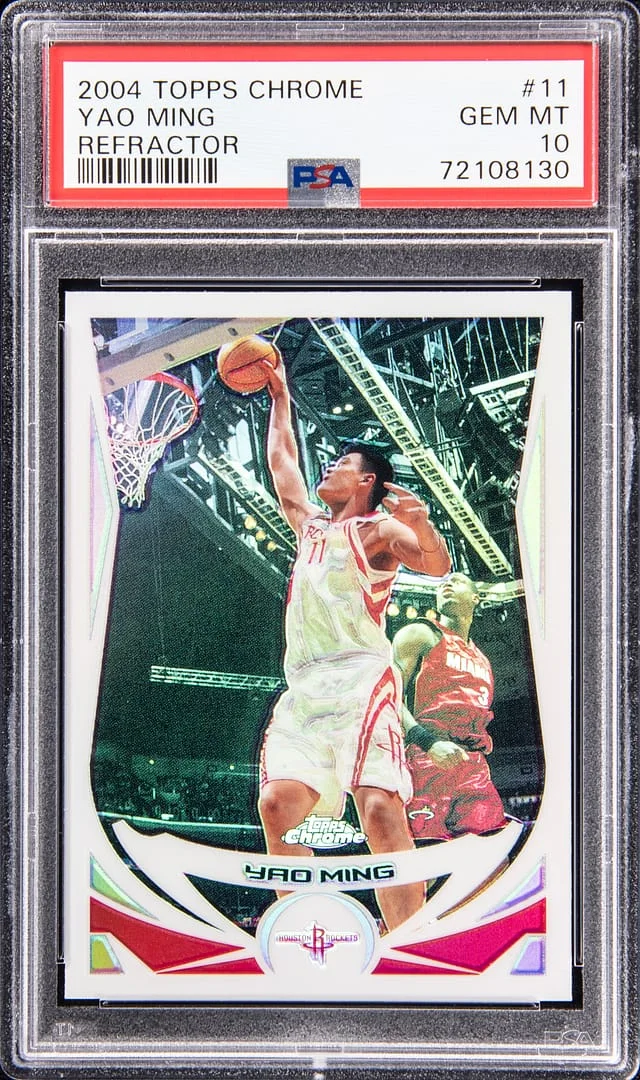 2004-05 Topps Chrome Yao Ming Refractor #11 card image