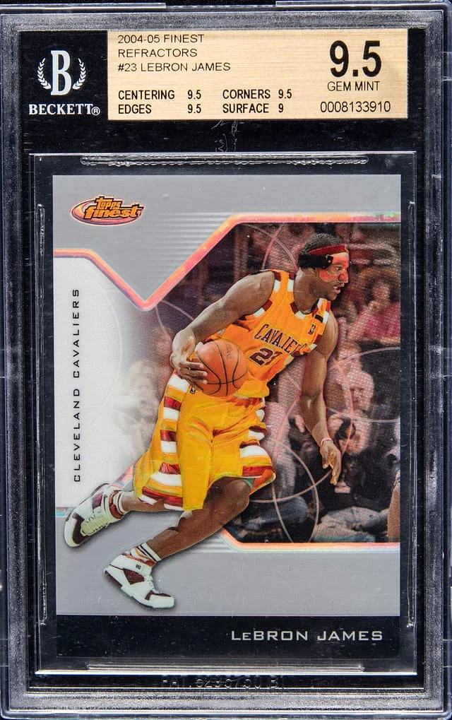 2004-05 Topps Finest LeBron James Refractor #23 card image