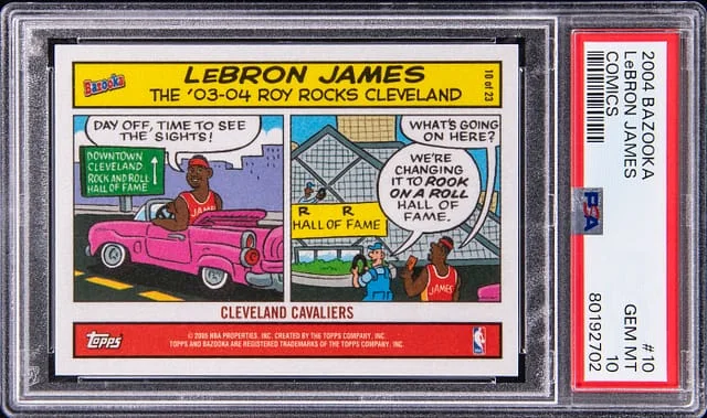 2004-05 Topps LeBron James Bazooka Comics #10 card image