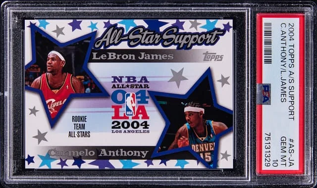 2004-05 Topps LeBron James/Carmelo Anthony All-Star Support #AS-JA card image