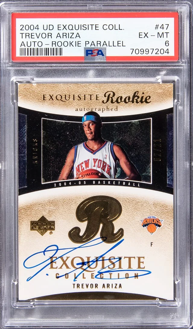 2004-05 UD Exquisite Collection Autograph - Parallel Trevor Ariza #47 card image
