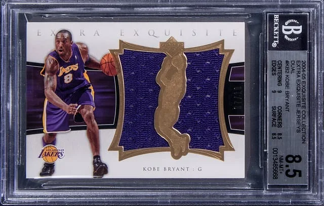 2004-05 UD Exquisite Collection Extra Exquisite Jersery Kobe Braynt #EE2-KB2 card image
