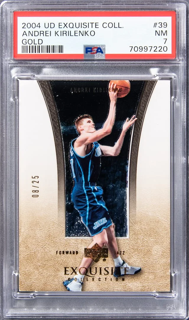 2004-05 UD Exquisite Collection Gold Andrei Kirilenko #39 card image