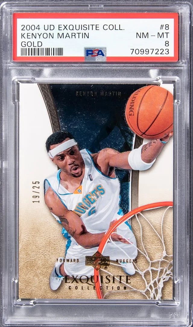 2004-05 UD Exquisite Collection Gold Kenyon Martin #8 card image