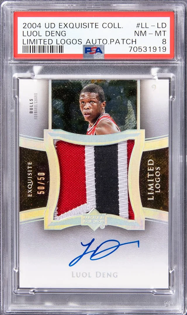 2004-05 UD Exquisite Collection Limited Logos Luol Deng #LL-LD card image