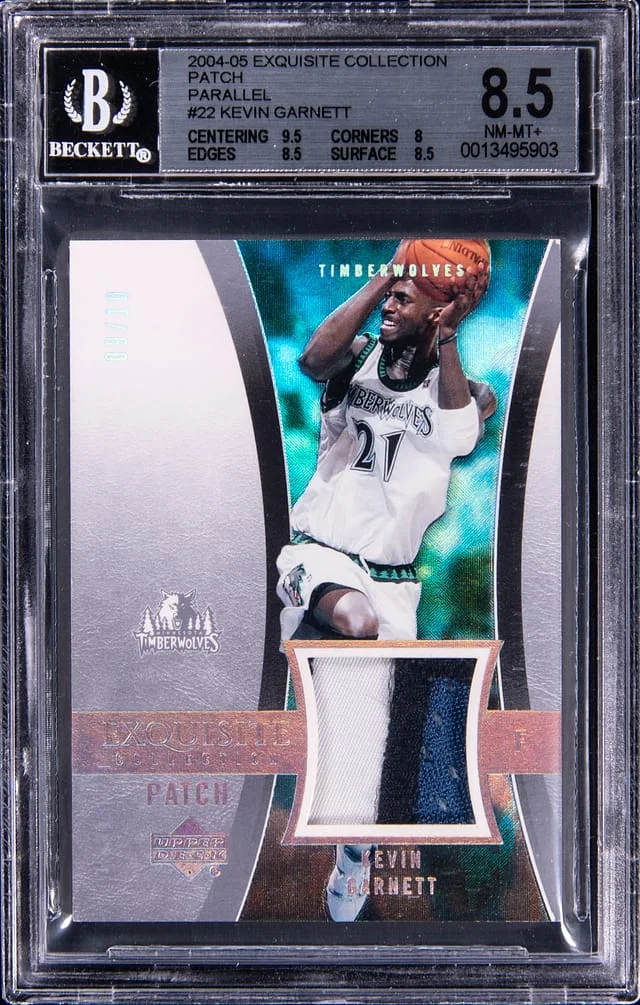 2004-05 UD Exquisite Collection Patch Parallel Kevin Garnett #22 card image
