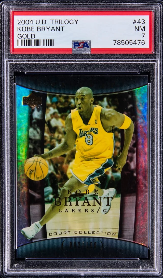 2004-05 U.D. Trilogy Gold Kobe Bryant #43 card image