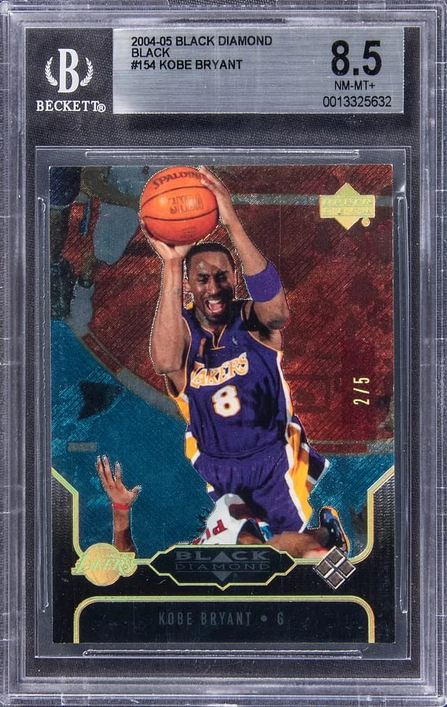 2004-05 Upper Deck Black Diamond Kobe Bryant Black #154 card image