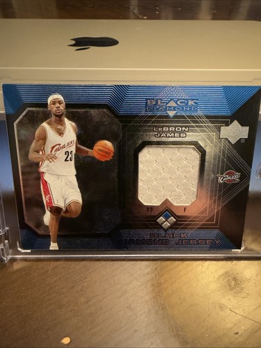 2004-05 Upper Deck Black Diamond Lebron James Black Diamond Jersey #BDJ-LJ card image