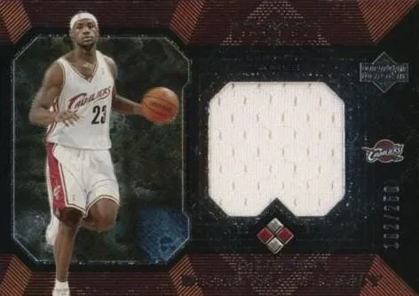 2004-05 Upper Deck Black Diamond Lebron James Jerseys Double Diamond #DDJ-LJ card image
