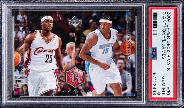 2004-05 Upper Deck Carmelo Anthony/LeBron James Rivals #30 card image
