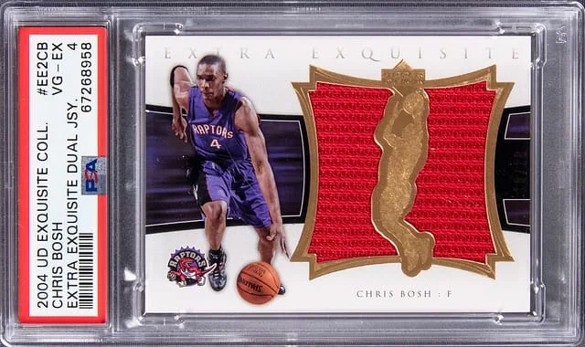 2004-05 Upper Deck Chris Bosh Exqusite Collection Extra Exquisite Dual Jersey #EE2-CB card image