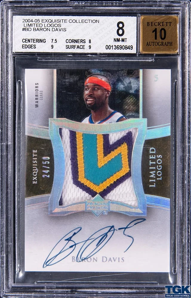 2004-05 Upper Deck Exquisite Collection Baron Davis Limited Logos #LL-BD card image