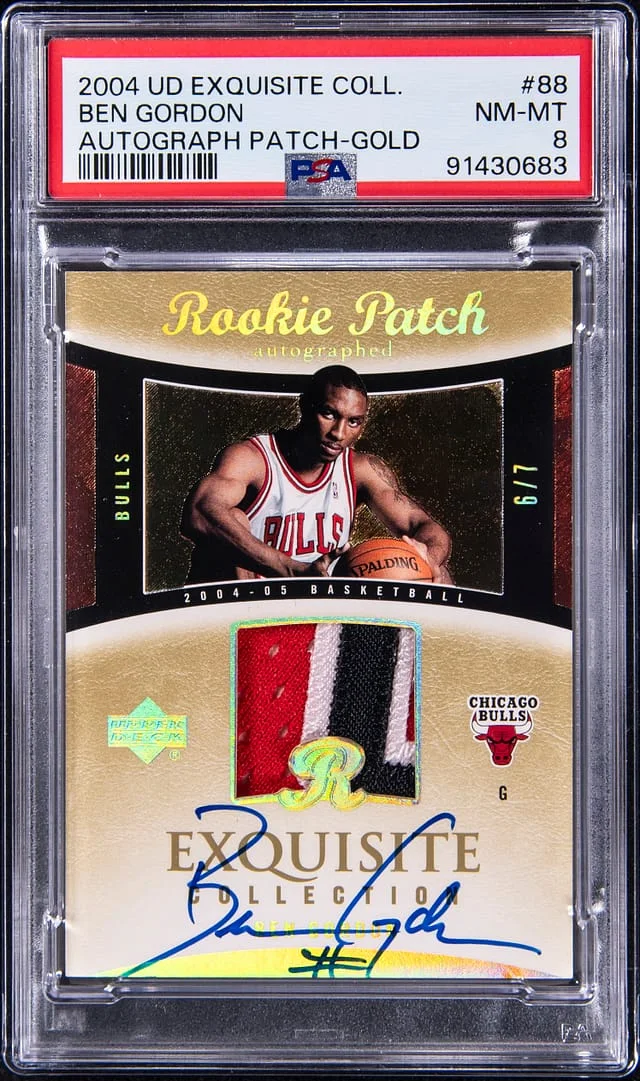 2004-05 Upper Deck Exquisite Collection Ben Gordon Patch Autograph (RPA) #88 card image