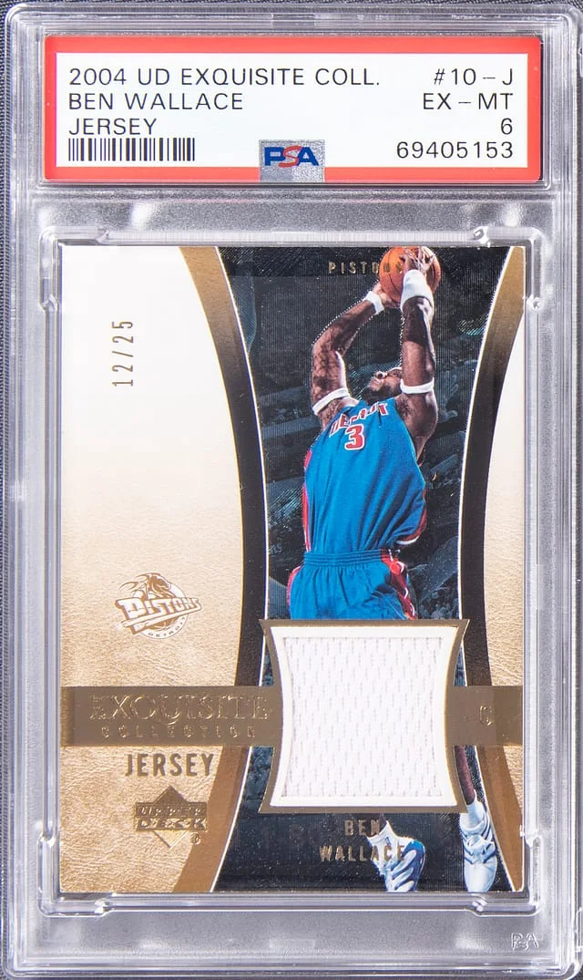 2004-05 Upper Deck Exquisite Collection Ben Wallace #10-J card image