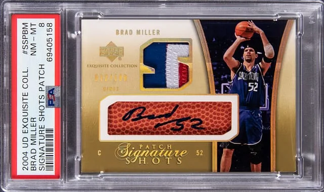 2004-05 Upper Deck Exquisite Collection Brad Miller #SSPBM card image