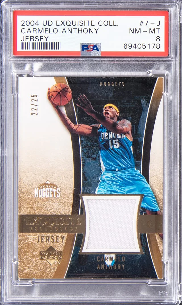 2004-05 Upper Deck Exquisite Collection Carmelo Anthony #7-J card image