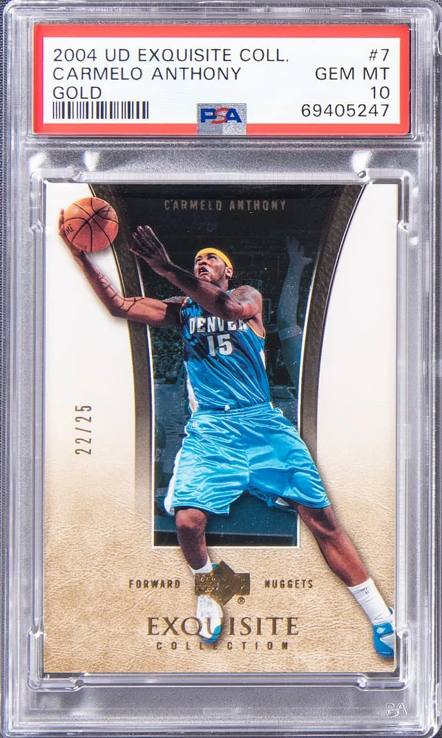 2004-05 Upper Deck Exquisite Collection Carmelo Anthony #7 card image
