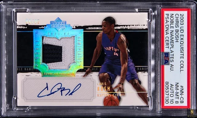 2004-05 Upper Deck Exquisite Collection Chris Bosh Noble Nameplates Autograph #NN-CB card image