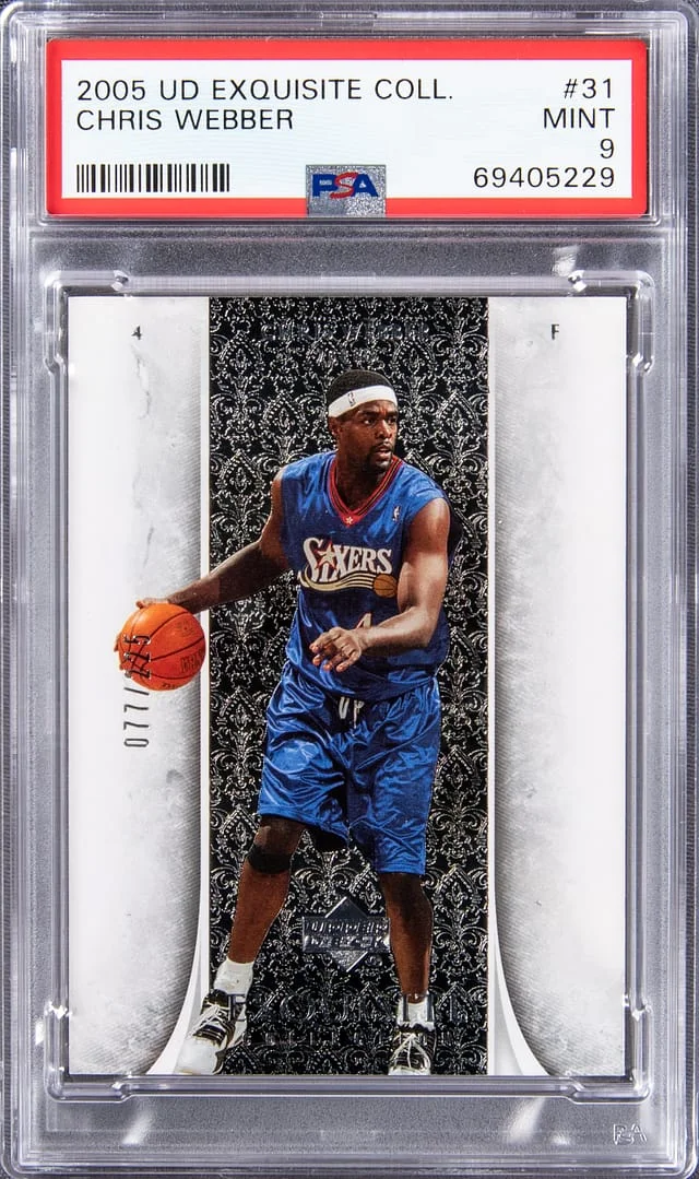 2004-05 Upper Deck Exquisite Collection Chris Webber #31 card image