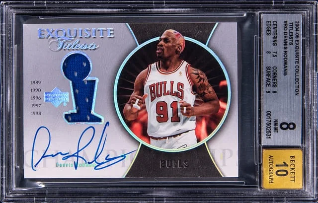 2004-05 Upper Deck Exquisite Collection Dennis Rodman Titleists #ET-RO card image
