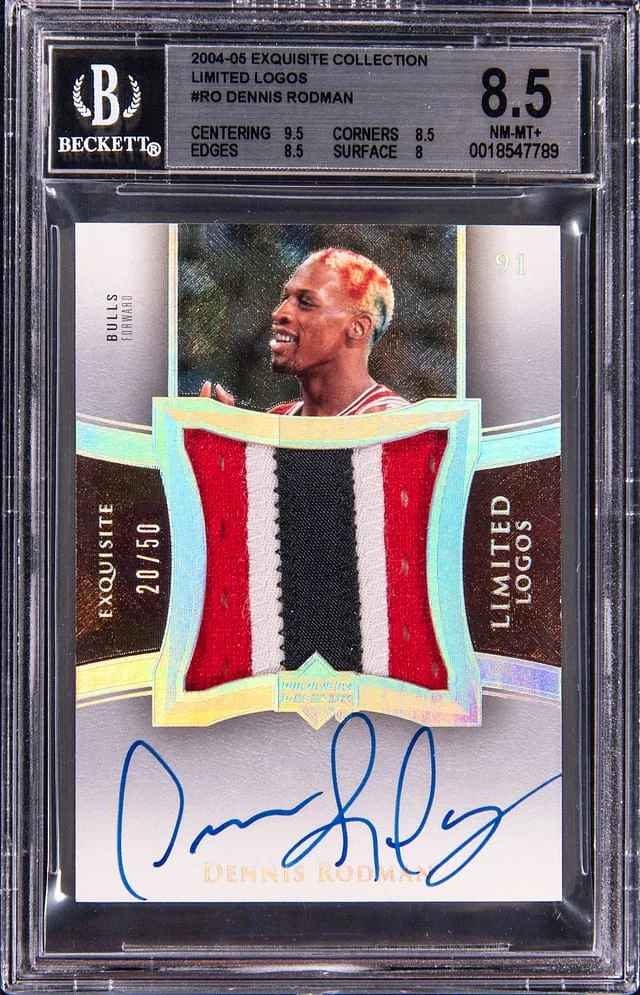 2004-05 Upper Deck Exquisite Collection Dennis Rodman Limited Logos #LL-RO card image