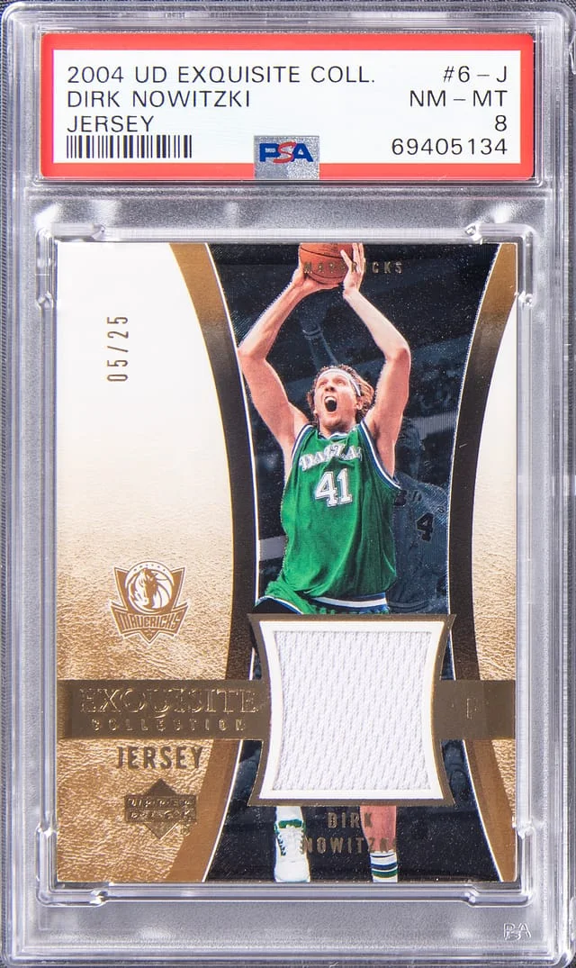 2004-05 Upper Deck Exquisite Collection Dirk Nowitzki #6-J card image