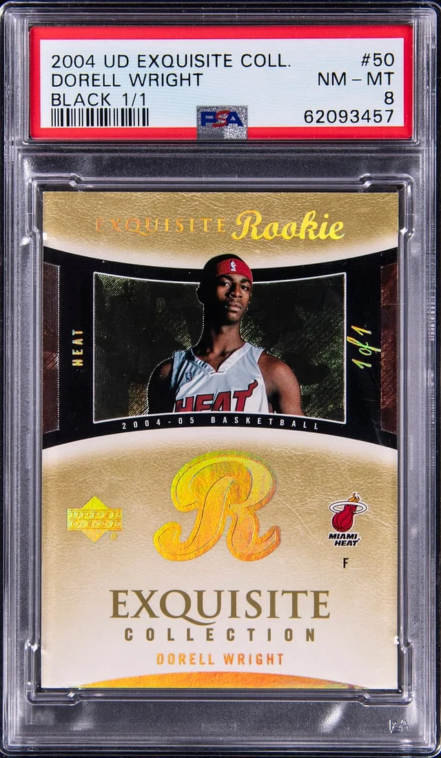 2004-05 Upper Deck Exquisite Collection Dorell Wright Black #50 card image