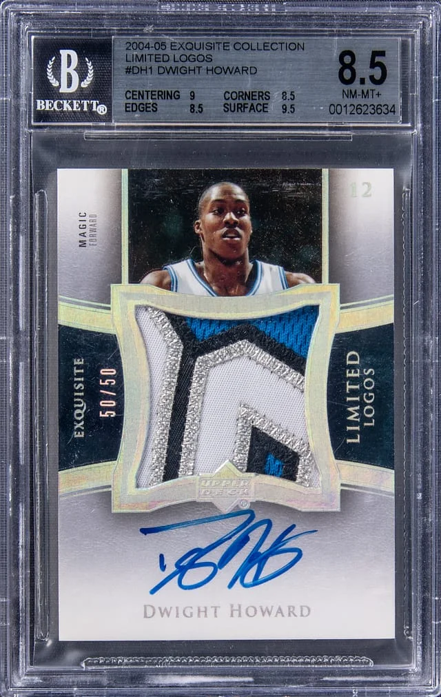 2004-05 Upper Deck Exquisite Collection Dwight Howard Limited Logos Autograph Patch #LL-DH1 card image