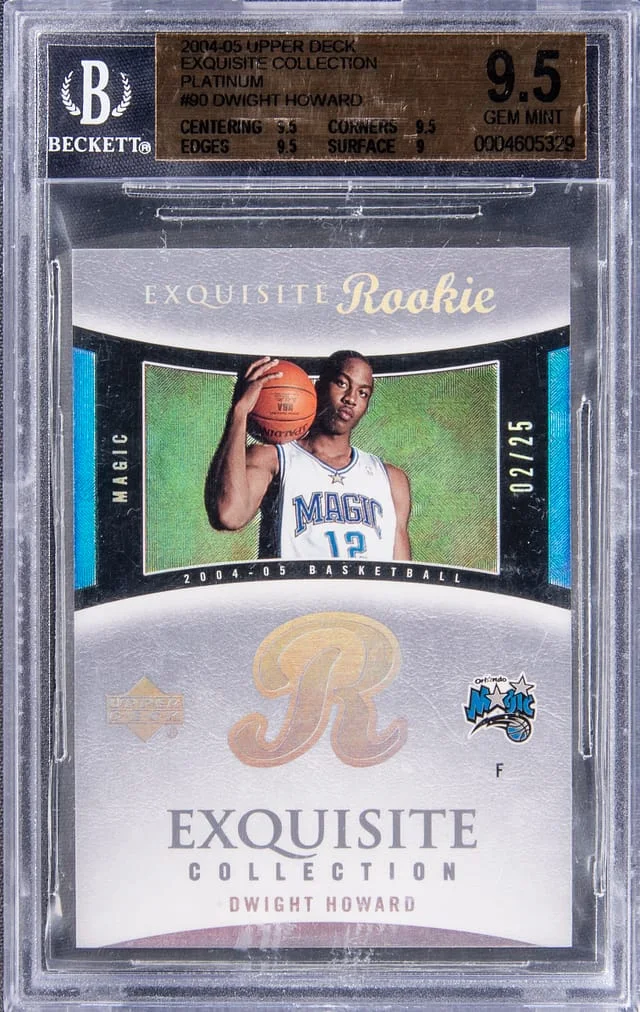 2004-05 Upper Deck Exquisite Collection Dwight Howard Platinum #90 card image