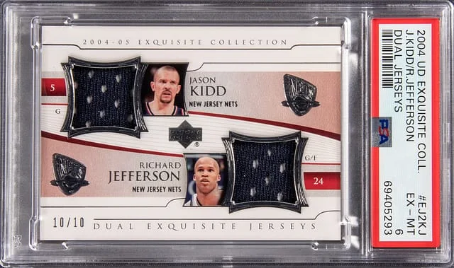 2004-05 Upper Deck Exquisite Collection Jason Kidd, Richard Jefferson Dual #EJ2KJ card image
