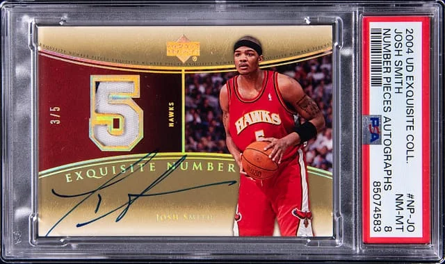 2004-05 Upper Deck Exquisite Collection Josh Smith Number Pieces Autographs #NP-JO card image